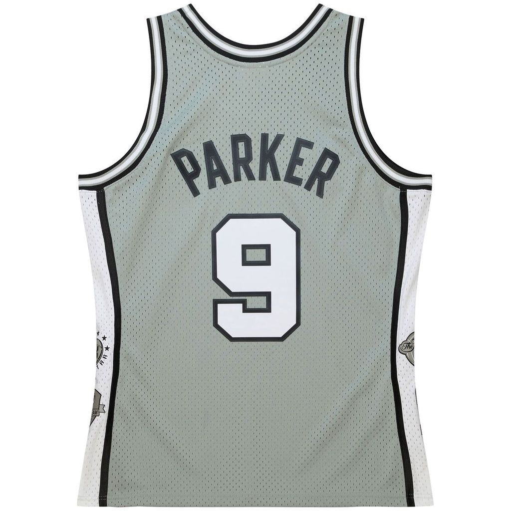 San Antonio Spurs Tony Parker Mitchell & Ness Unisex Hall of Fame Class of 2023 Throwback Swingman Jersey - Gray