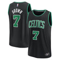 Boston Celtics Jaylen Brown Fanatics Youth Fast Break Replica Player Jersey - Statement Edition - Black