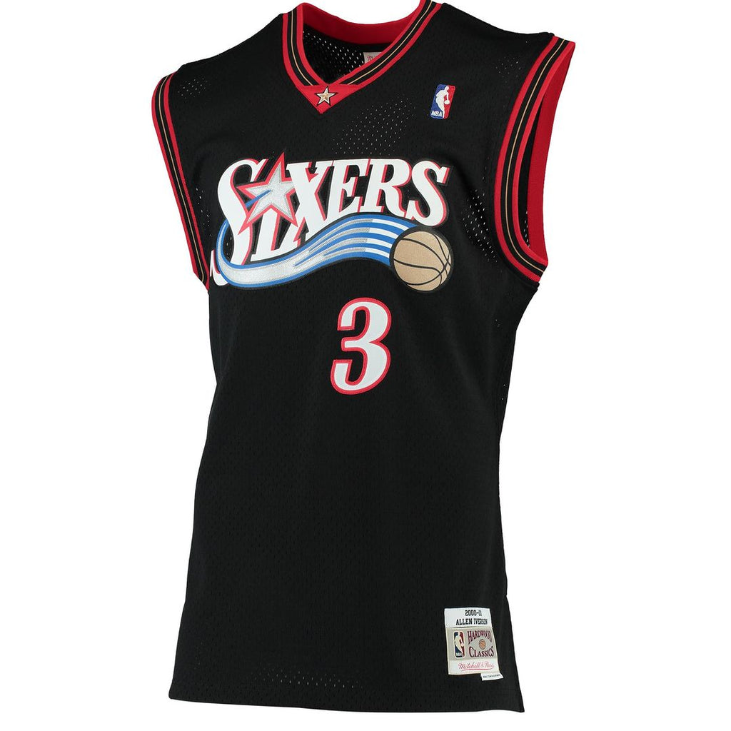 Philadelphia 76ers Allen Iverson Mitchell & Ness 1996/97 Hardwood Classics Swingman Jersey - Red