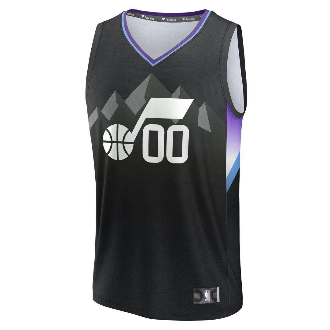 Utah Jazz Fanatics Fast Break Replica Custom Jersey - White - Association Edition