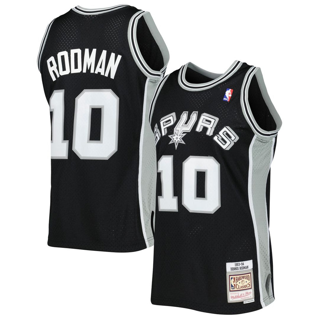 San Antonio Spurs Dennis Rodman Mitchell & Ness 1993/94 Hardwood Classics Swingman Jersey - Black