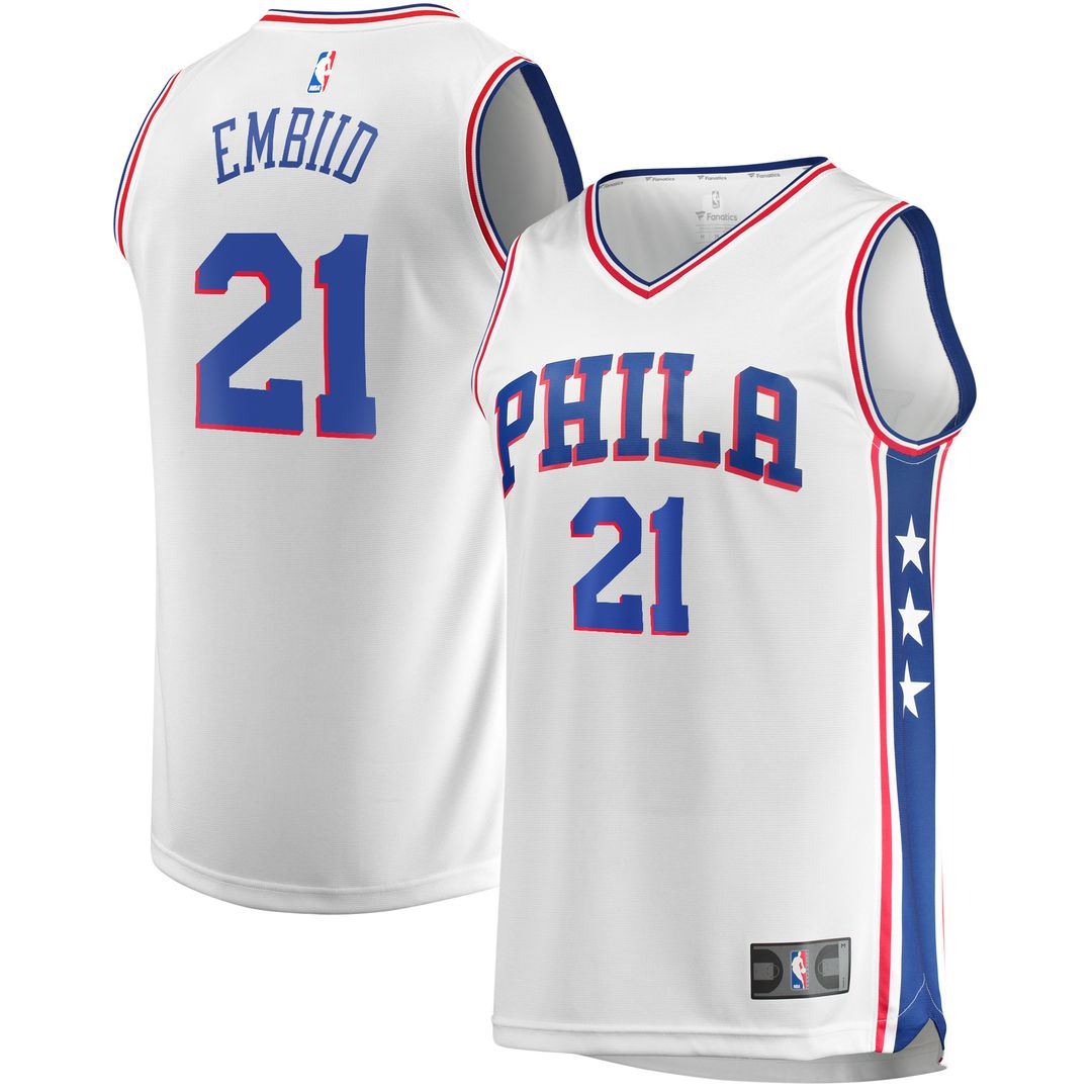 Philadelphia 76ers Joel Embiid Fanatics Fast Break Replica Player Jersey - Icon Edition - Royal