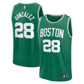 Boston Celtics Hugo Gonzalez Fanatics Youth 2025 NBA Draft First Round Pick Fast Break Replica Jersey - Icon Edition - Kelly Green