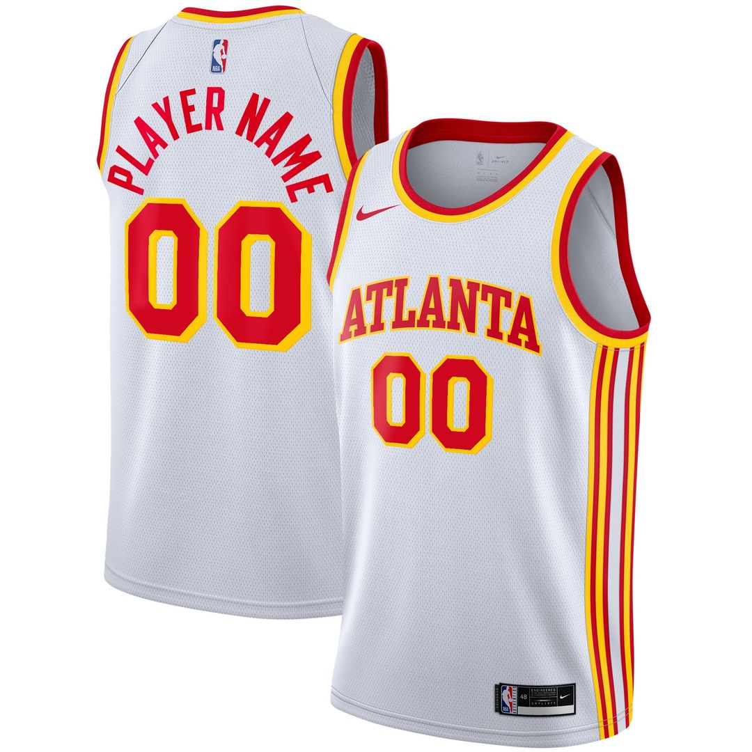 Atlanta Hawks Nike 2020/21 Swingman Custom Jersey - Icon Edition - Red