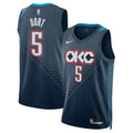 Oklahoma City Thunder Luguentz Dort Nike Unisex 2025/26 Swingman Jersey - Navy - City Edition