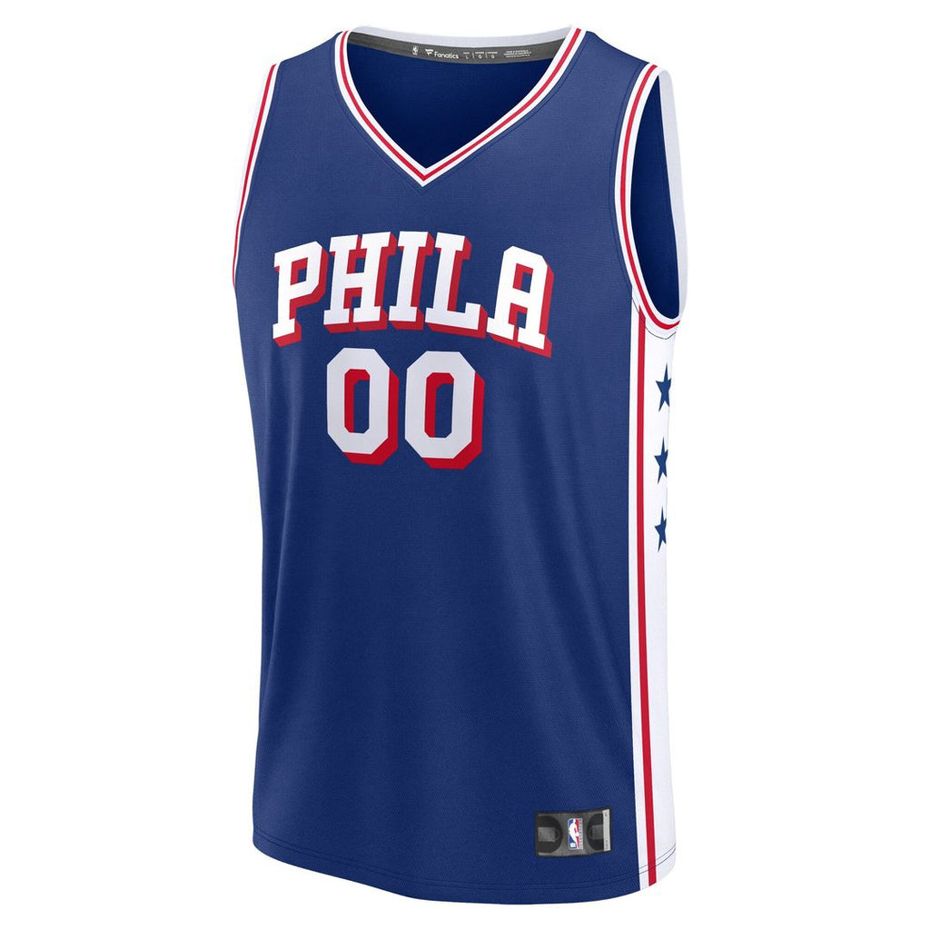 Philadelphia 76ers Fanatics Fast Break Custom Jersey - Association Edition - White