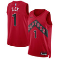 Toronto Raptors Gradey Dick Nike Unisex Swingman Player Jersey - Icon Edition - Red