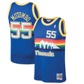 Denver Nuggets Dikembe Mutombo Mitchell & Ness 1991/92 Hardwood Classics Swingman Jersey - Blue