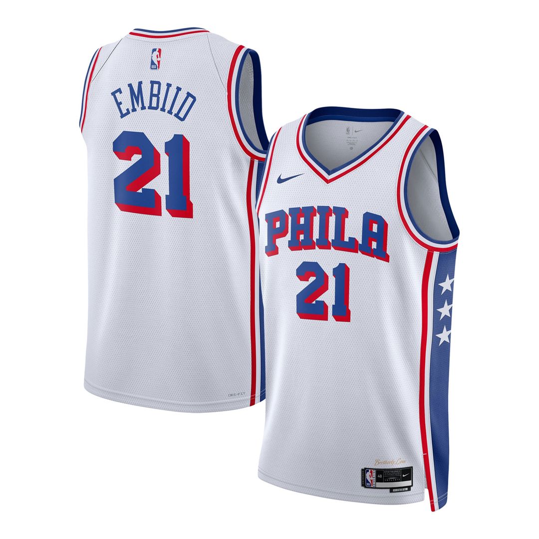 Philadelphia 76ers Joel Embiid Nike Unisex Swingman Jersey - Icon Edition - Royal