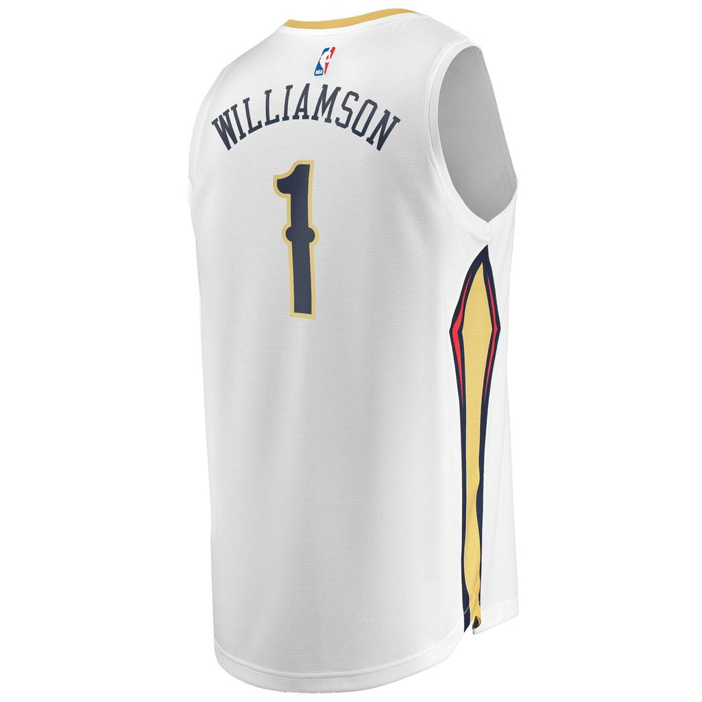 New Orleans Pelicans Zion Williamson Fanatics Replica Fast Break Jersey White - Association Edition