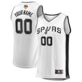 San Antonio Spurs Fanatics 2026 NBA Finals Fast Break Custom Jersey - Association Edition - White