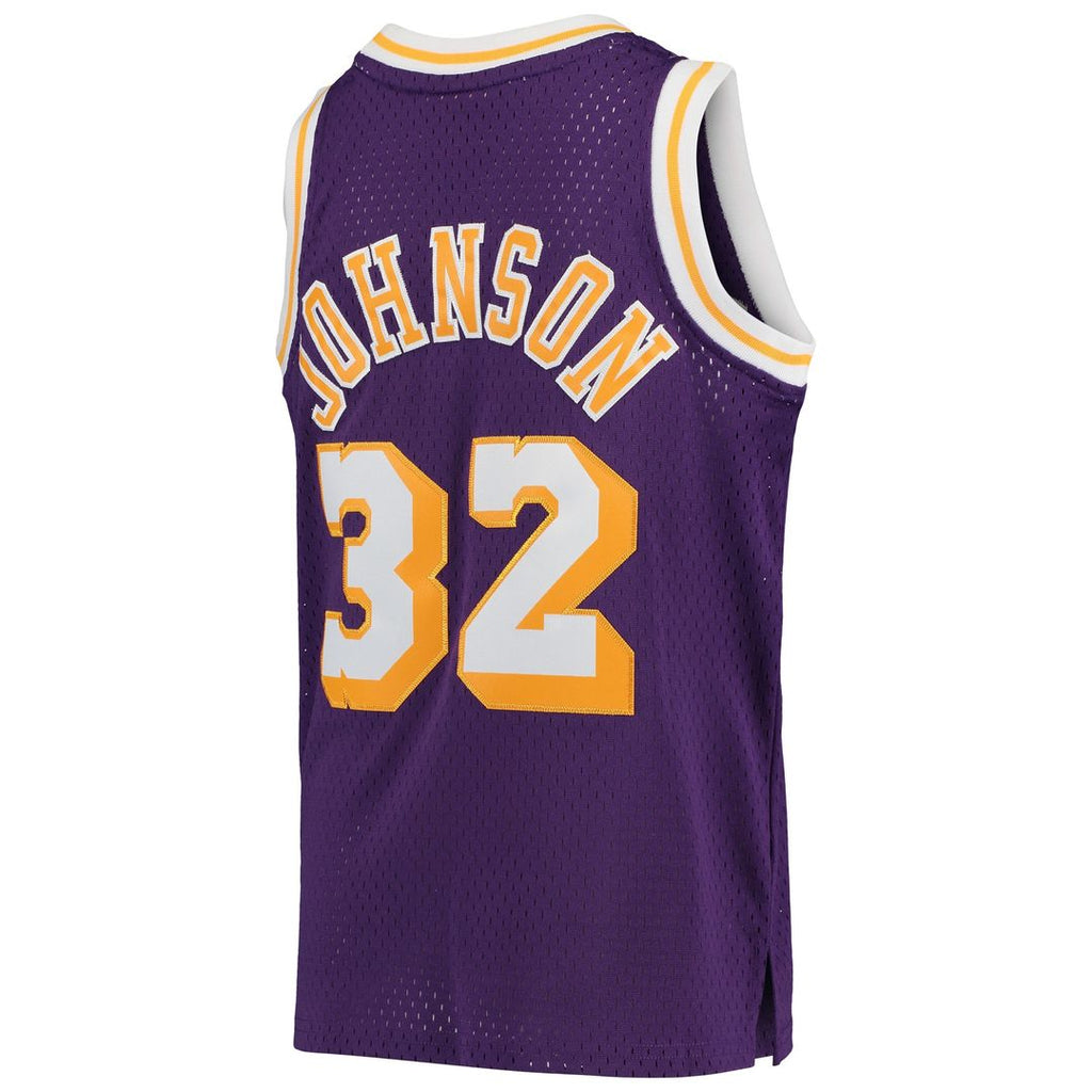 Los Angeles Lakers Magic Johnson Mitchell & Ness Youth Swingman Throwback Jersey - Gold