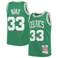 Boston Celtics Larry Bird Mitchell & Ness Youth Hardwood Classics Swingman Throwback Jersey - Kelly Green