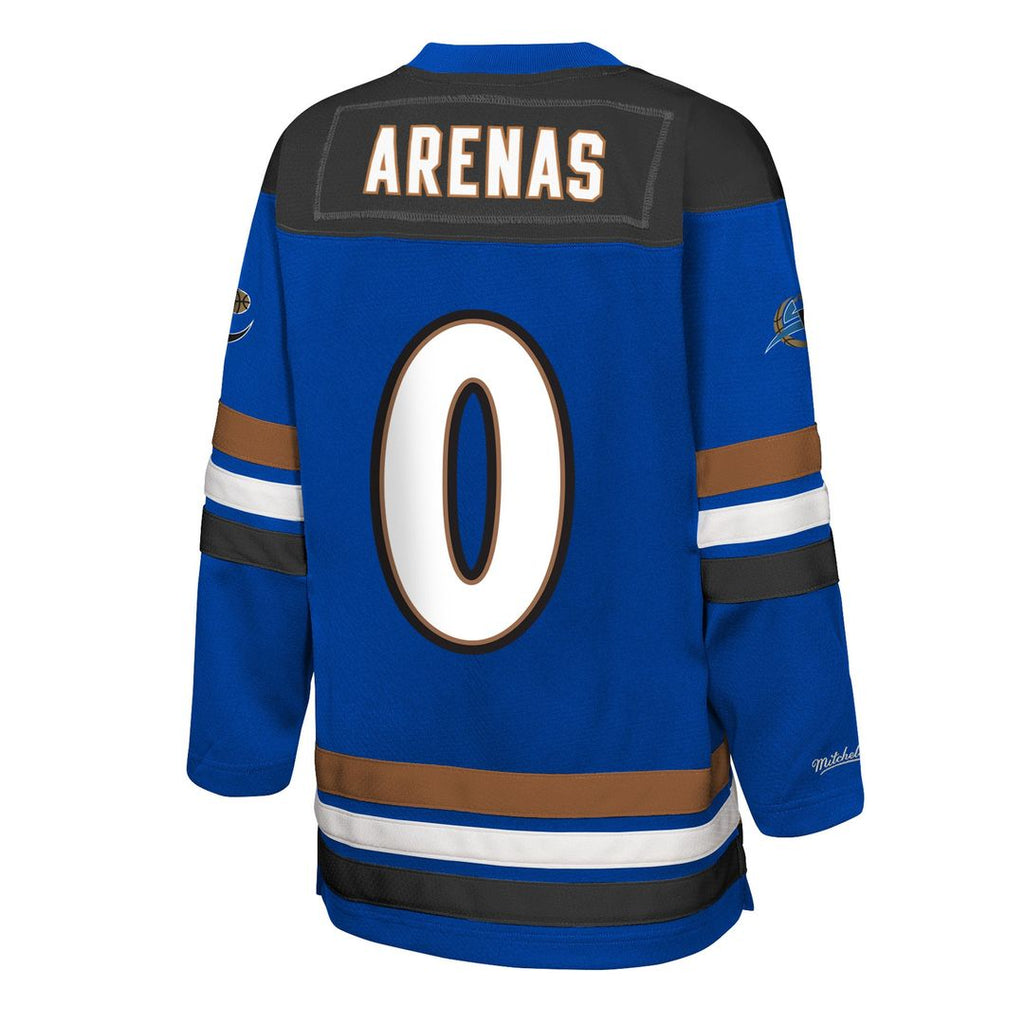 Washington Wizards Gilbert Arenas Mitchell & Ness Youth Maxxed Out 2.0 Fashion Hockey Jersey - Blue