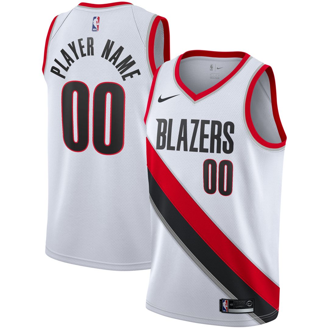 Portland Trail Blazers Nike 2020/21 Swingman Custom Jersey - Icon Edition - Black