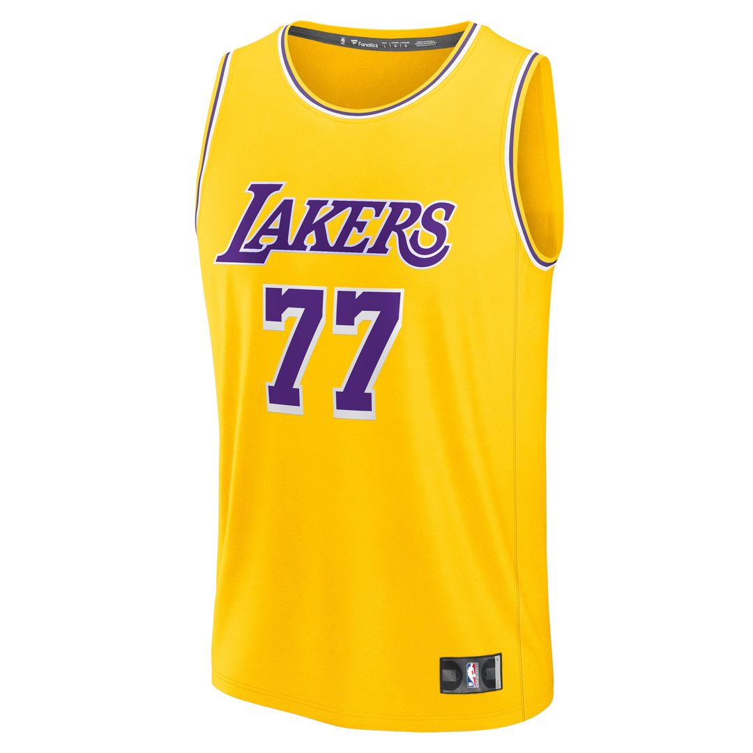 Los Angeles Lakers Luka Dončić Fanatics Youth Fast Break Replica Player Jersey - Gold