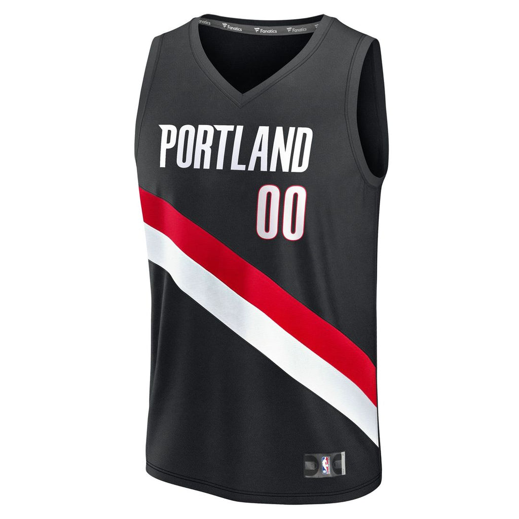 Portland Trail Blazers Scoot Henderson Fanatics Fast Break Replica Jersey - Icon Edition - Black