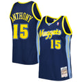 Denver Nuggets Carmelo Anthony Mitchell & Ness Hardwood Classics Swingman Jersey - Navy