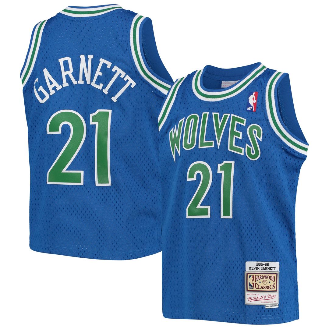 Minnesota Timberwolves Kevin Garnett Mitchell & Ness Youth 1997/98 Hardwood Classics Swingman Jersey - Black