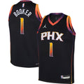 Phoenix Suns Devin Booker Jordan Brand Youth Swingman Jersey - Statement Edition - Black