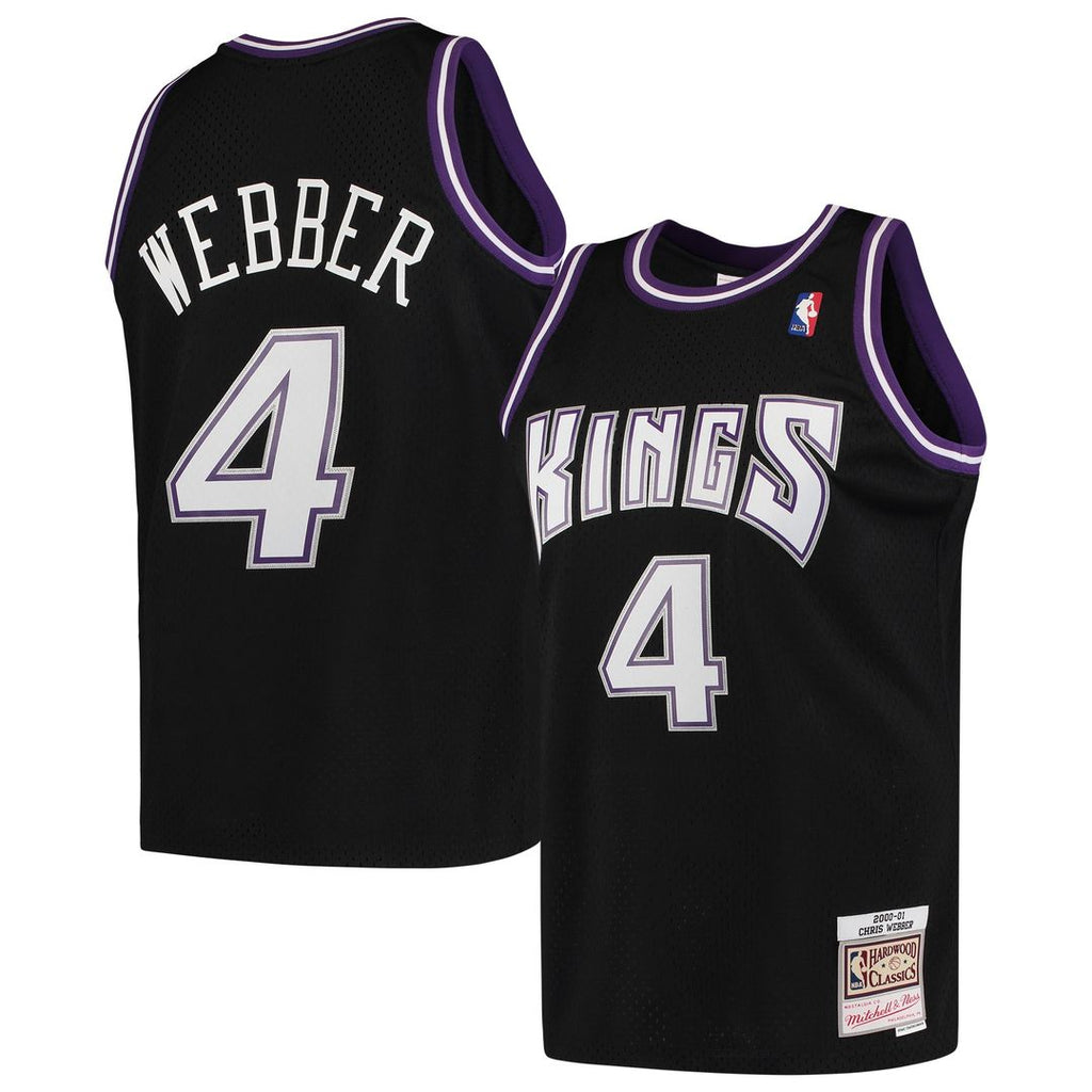 Sacramento Kings Chris Webber Mitchell & Ness 2000/01 Hardwood Classics Swingman Jersey - Black