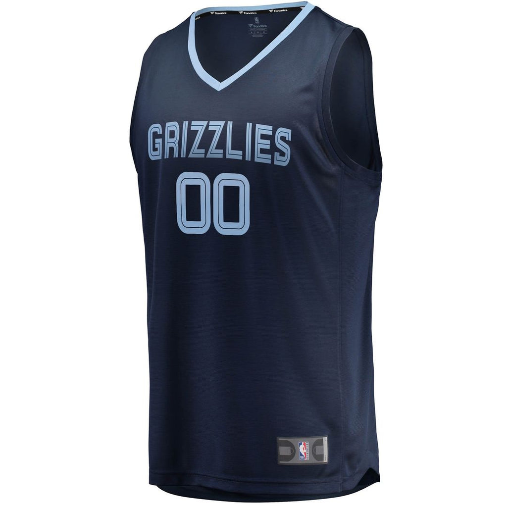 Memphis Grizzlies Fanatics Fast Break Custom Replica Jersey Navy - Icon Edition