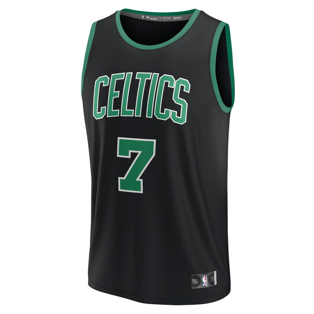 Boston Celtics Jaylen Brown Fanatics Fast Break Replica Player Jersey - Statement Edition - Black