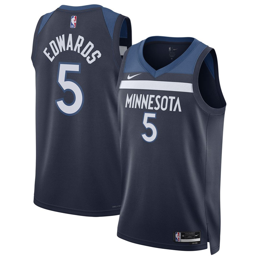 Minnesota Timberwolves Anthony Edwards Nike Unisex Swingman Jersey - Icon Edition - Navy
