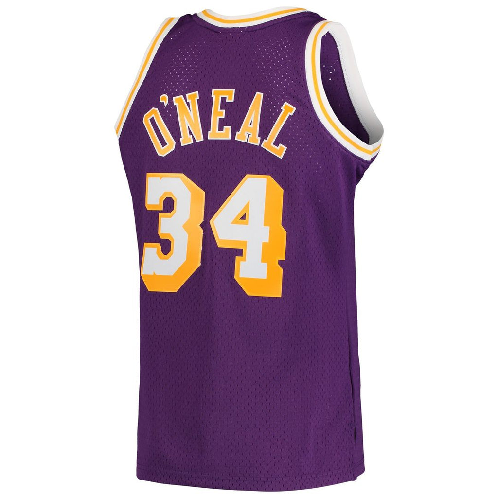 Los Angeles Lakers Shaquille O'Neal Mitchell & Ness 1996/97 Hardwood Classics Swingman Jersey - Gold