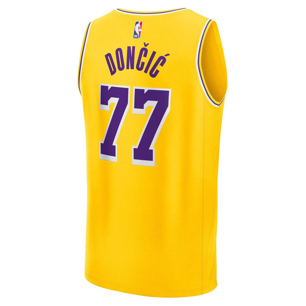 Los Angeles Lakers Luka Dončić Fanatics Big & Tall Fast Break Player Jersey - Gold - Icon Edition