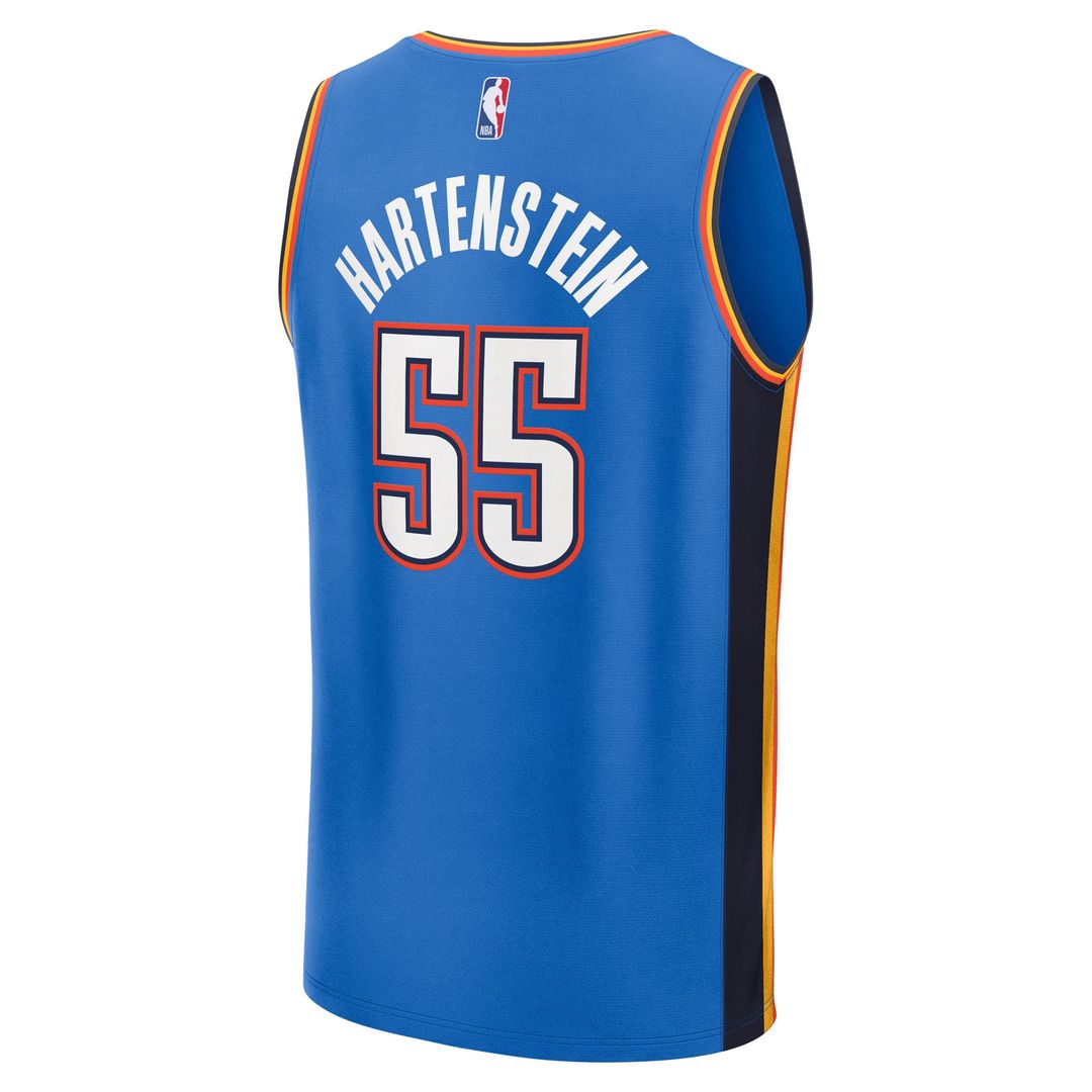 Oklahoma City Thunder Isaiah Hartenstein Fanatics Youth 2025 NBA Finals Champions Fast Break Replica Player Jersey - Blue - Icon Edition