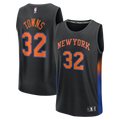 New York Knicks Karl - Anthony Towns Fanatics Youth Fast Break Jersey - Statement Edition - Black
