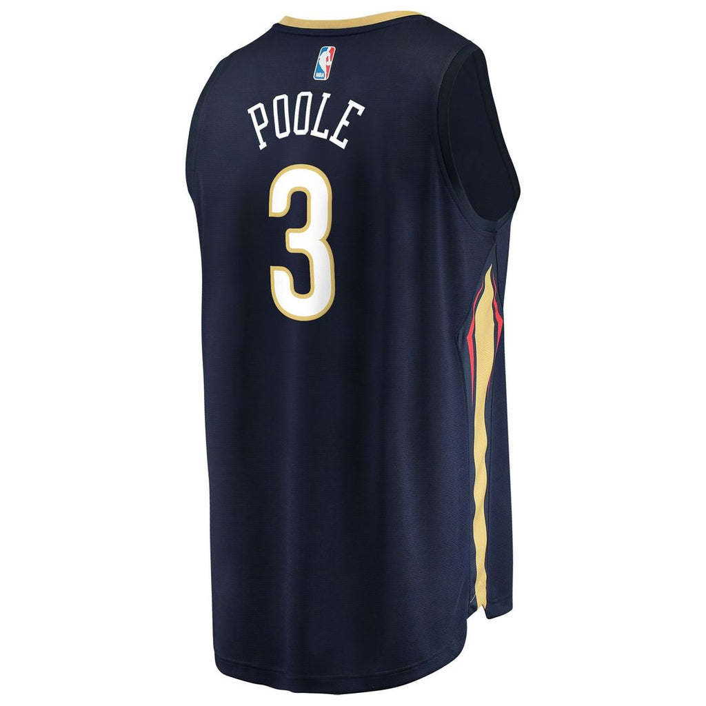 New Orleans Pelicans Jordan Poole Fanatics Fast Break Replica Jersey - Navy - Icon Edition