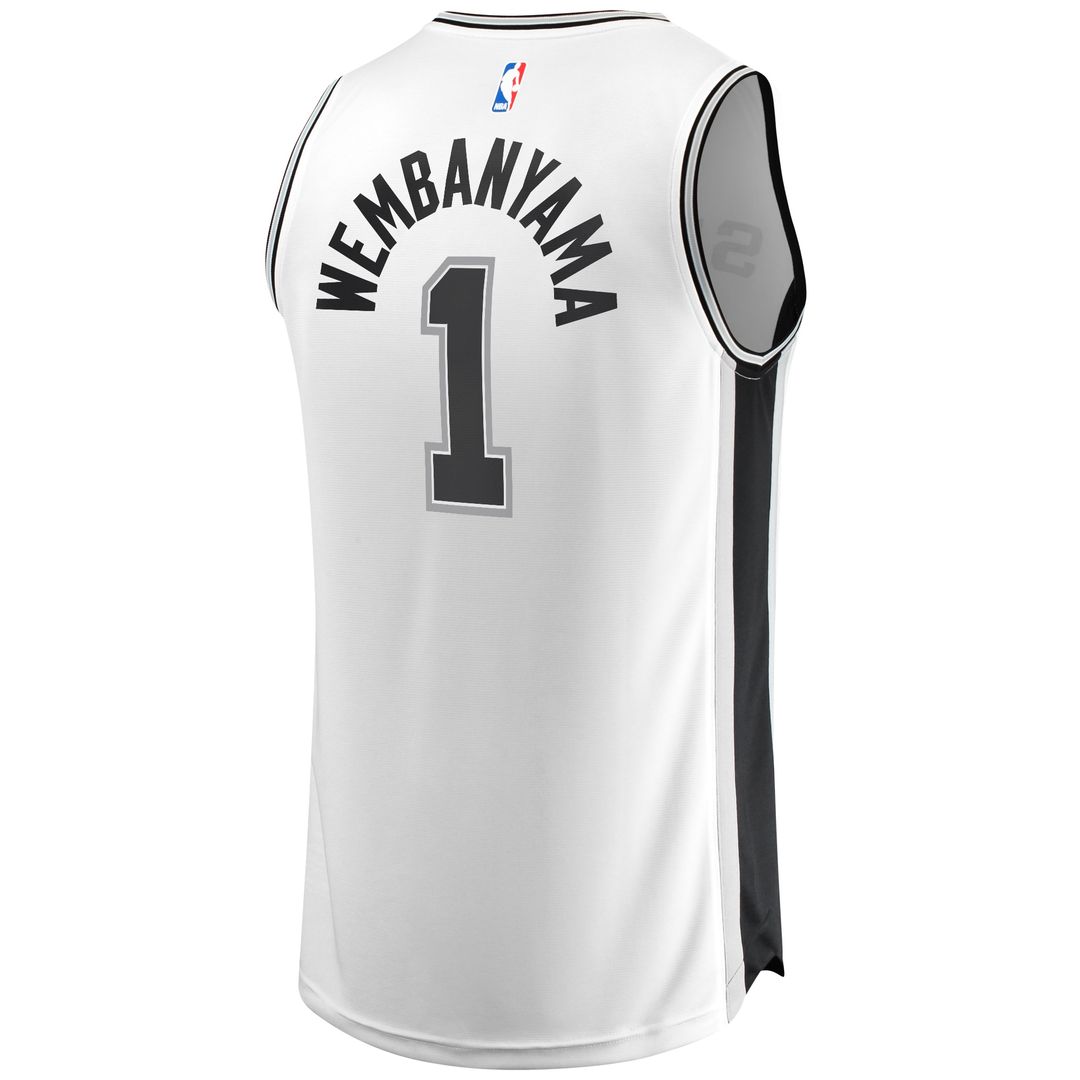 San Antonio Spurs Victor Wembanyama Fanatics Fast Break Replica Player Jersey - Icon Edition - Black