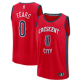 New Orleans Pelicans Jeremiah Fears Fanatics Fast Break Replica Player Jersey - Statement Edition - Red