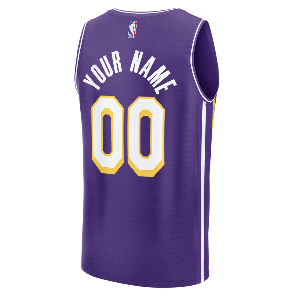 Los Angeles Lakers Fanatics Fast Break Custom Replica Jersey - Association Edition - White