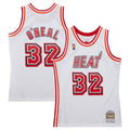 Miami Heat Shaquille O'Neal Mitchell & Ness 2007/08 Hardwood Classics Swingman Jersey - White