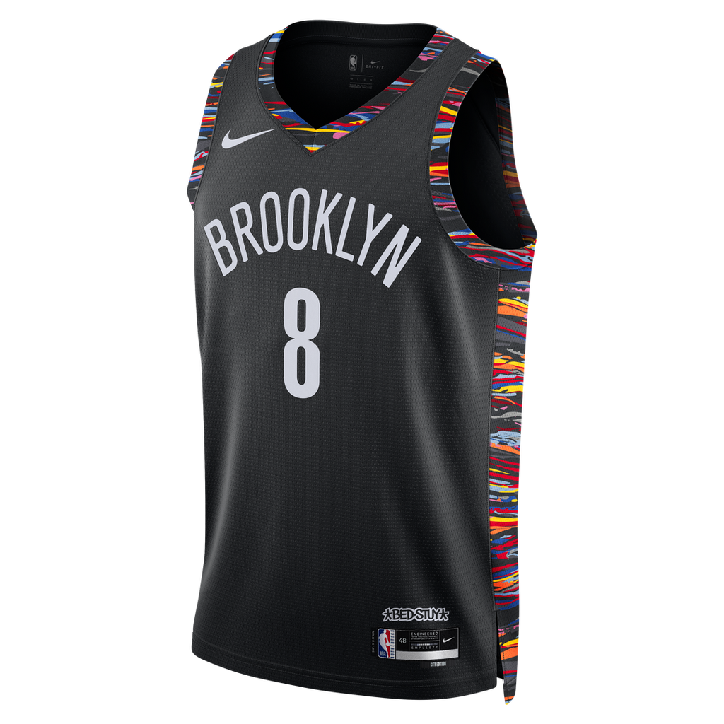 Brooklyn Nets Egor Dëmin Nike Unisex 2025/26 Swingman Jersey - City Edition - Black