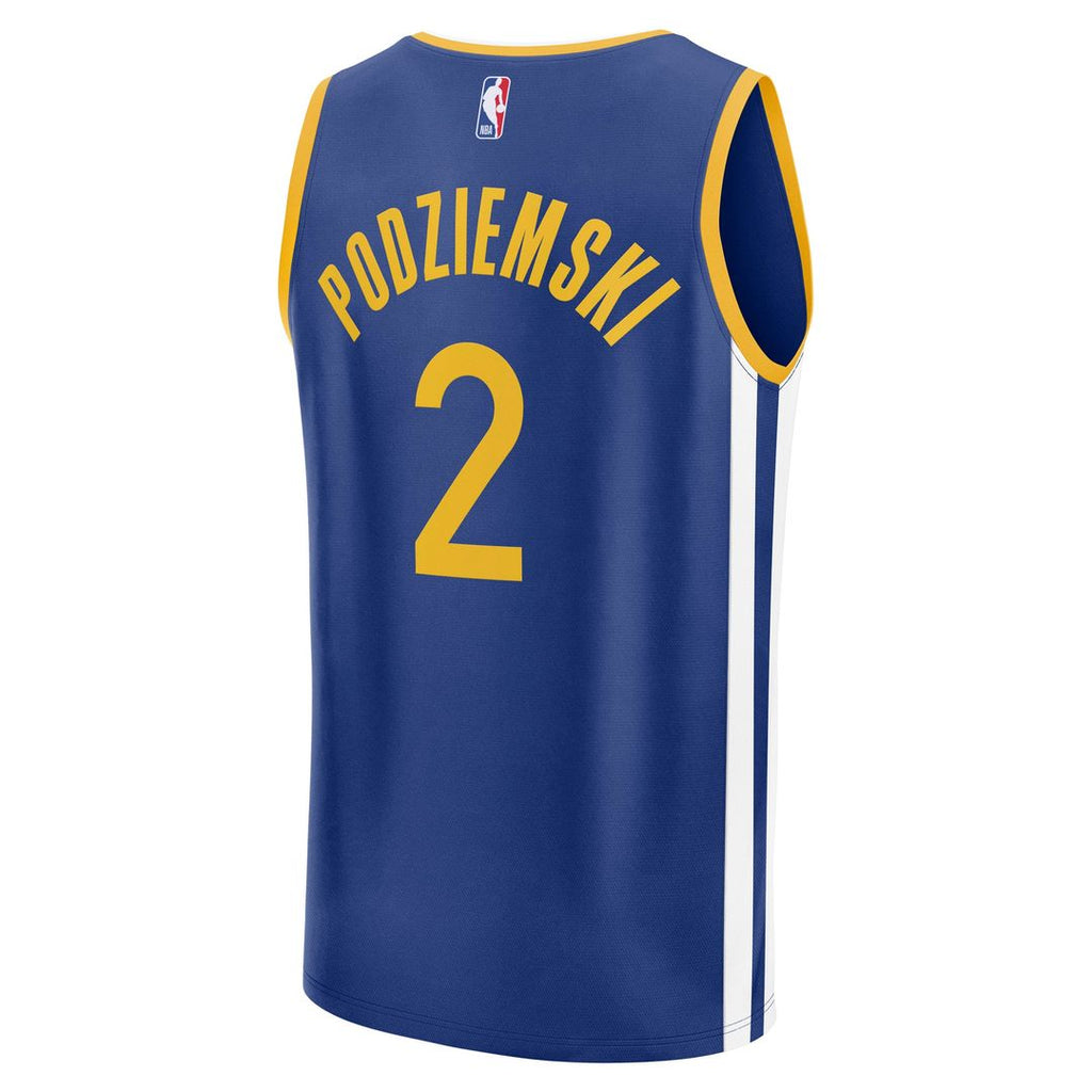 Golden State Warriors Brandin Podziemski Fanatics Fast Break Replica Player Jersey - Icon Edition - Royal