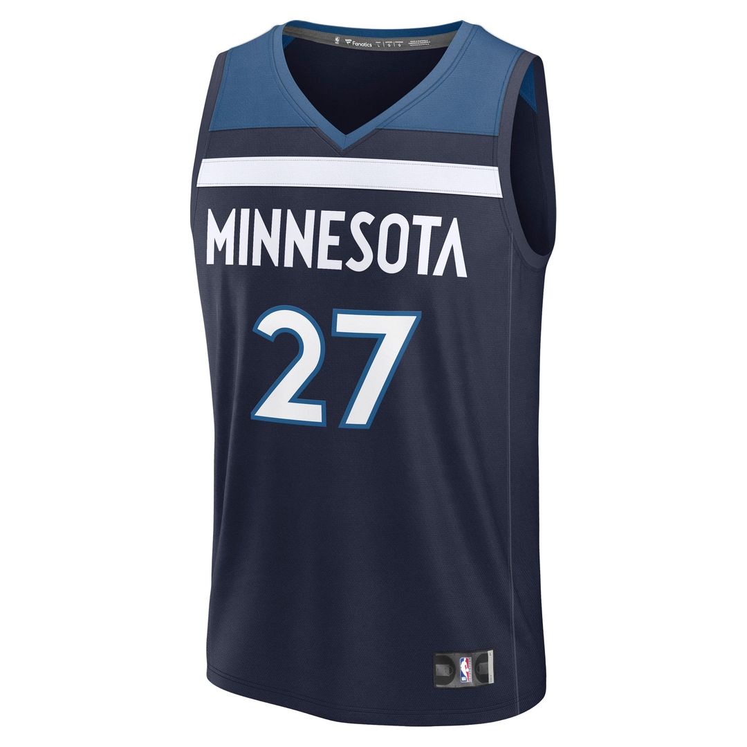 Minnesota Timberwolves Rudy Gobert Fanatics Fast Break Replica Player Jersey - Icon Edition - Navy