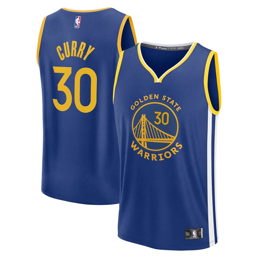 Golden State Warriors Stephen Curry Fanatics Youth Fast Break Replica Player Jersey - Icon Edition - Royal