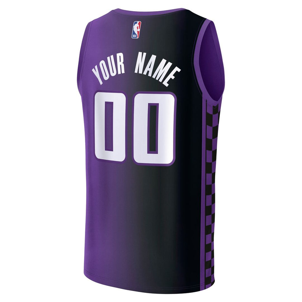 Sacramento Kings Fanatics Fast Break Custom Jersey - Icon Edition - Black