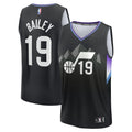 Utah Jazz Ace Bailey Fanatics Youth 2025 NBA Draft First Round Pick Fast Break Replica Jersey - Statement Edition - Black