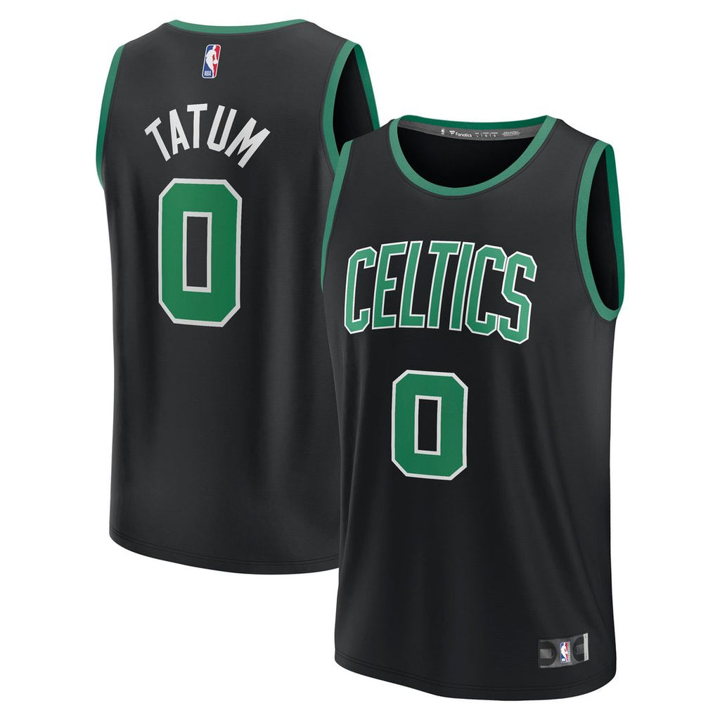 Boston Celtics Jayson Tatum Fanatics Youth Fast Break Replica Player Jersey - Statement Edition - Black