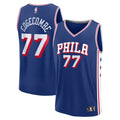 Philadelphia 76ers V. J. Edgecombe Fanatics Youth 2025 NBA Draft First Round Pick Fast Break Replica Jersey - Icon Edition - Royal