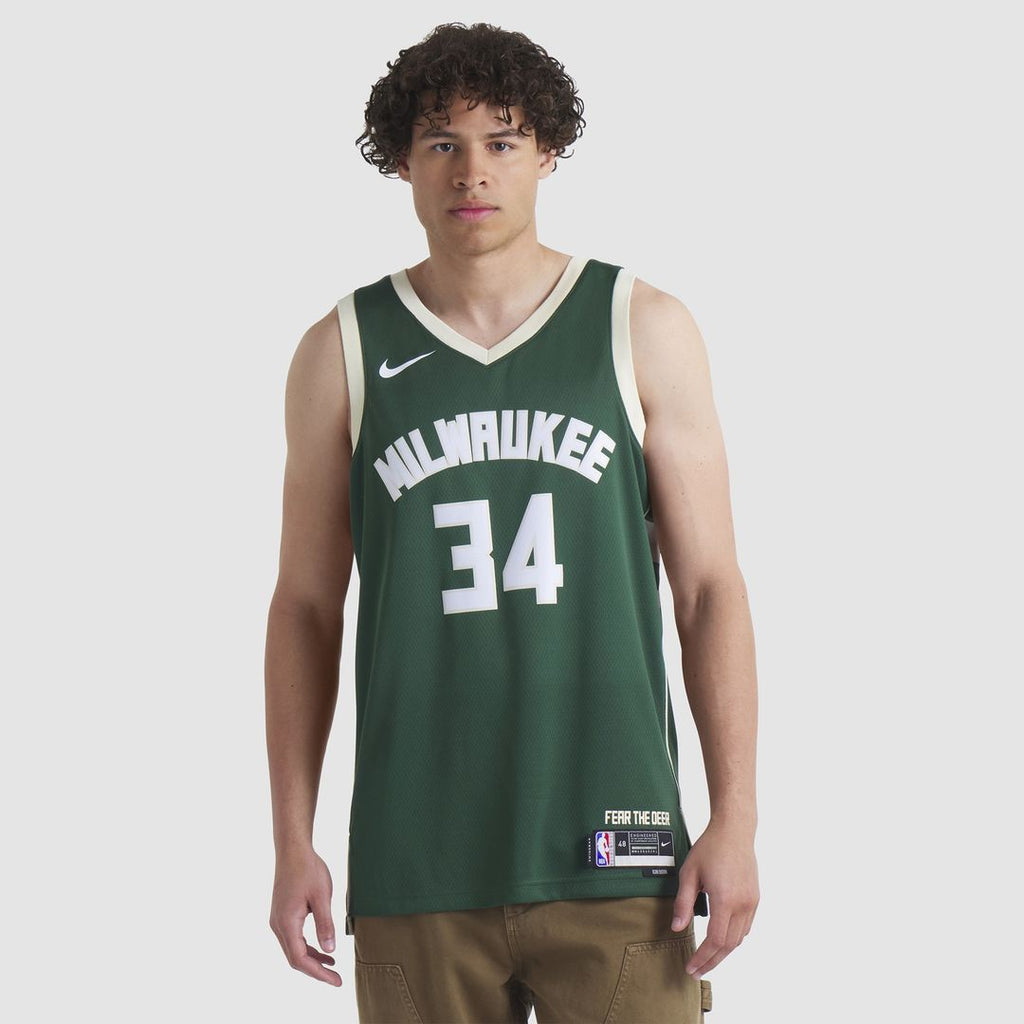 Milwaukee Bucks Giannis Antetokounmpo Nike Unisex Swingman Jersey - Association Edition - White