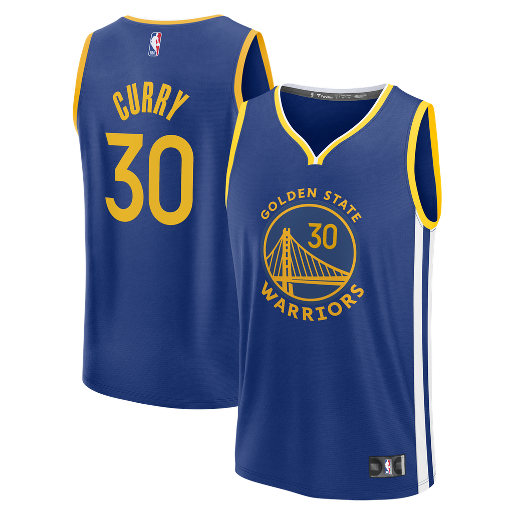 Golden State Warriors Stephen Curry Fanatics Fast Break Replica Jersey - Icon Edition - Royal