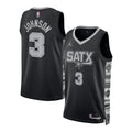 San Antonio Spurs Keldon Johnson Jordan Brand Unisex Swingman Jersey - Statement Edition - Black