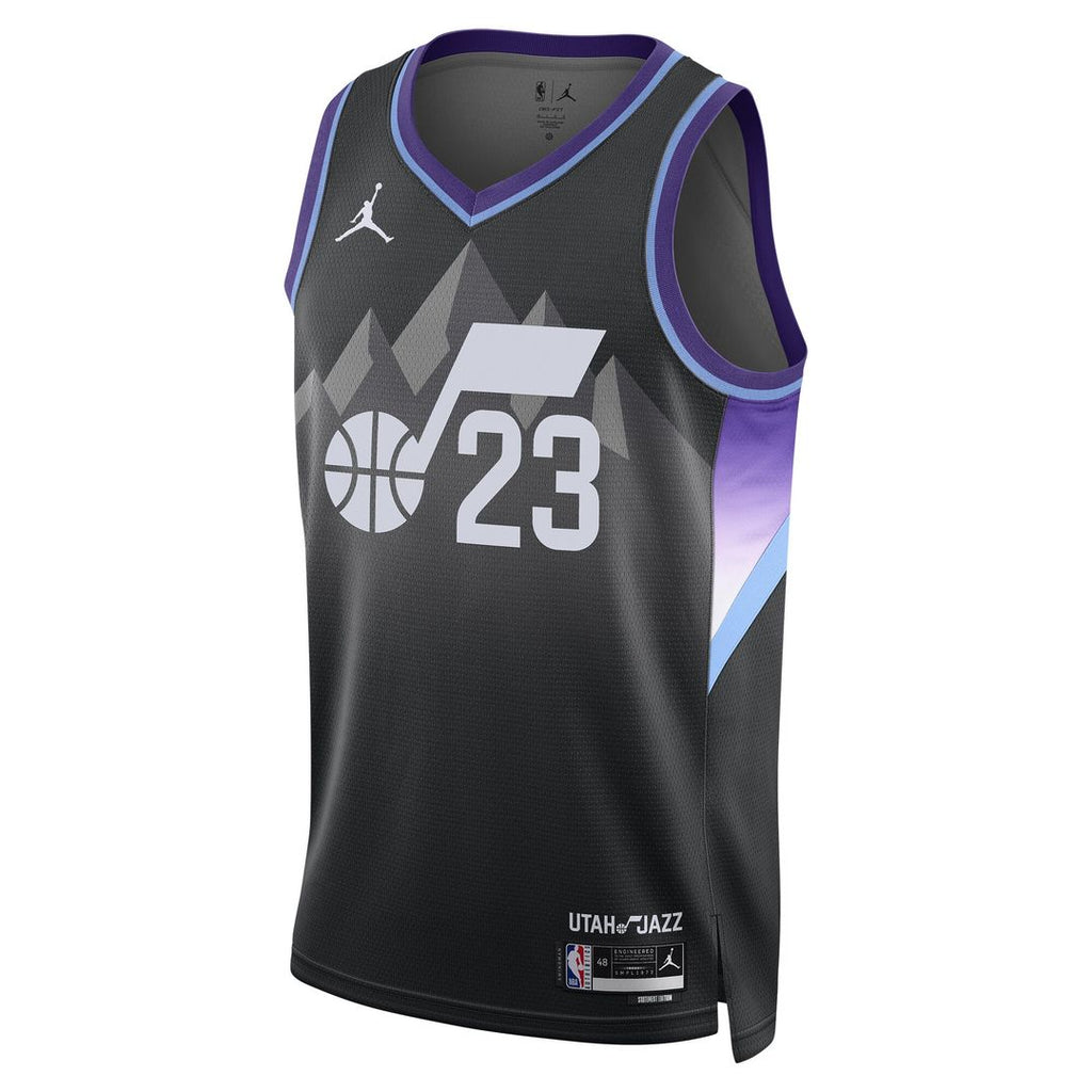 Utah Jazz Lauri Markkanen Jordan Brand Unisex 2024/25 Swingman Jersey - Statement Edition - Black