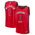 New Orleans Pelicans Zion Williamson Fanatics Fast Break Replica Jersey - Statement Edition - Red